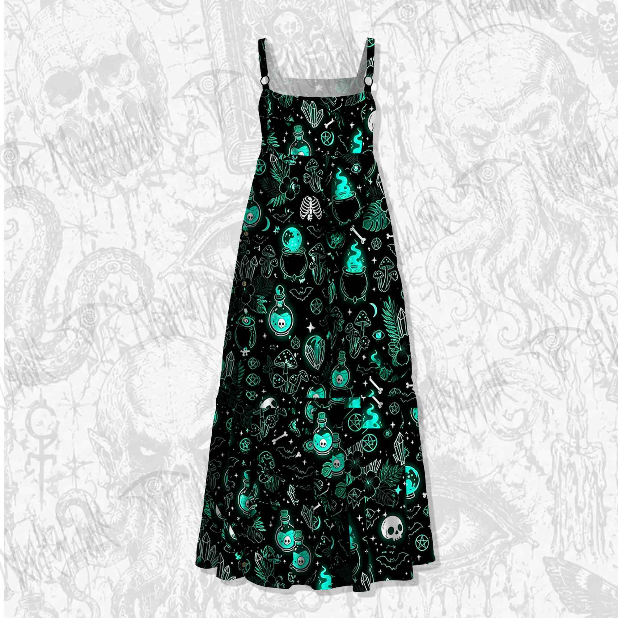 Toxic Brew Wide Straps Maxi Dress