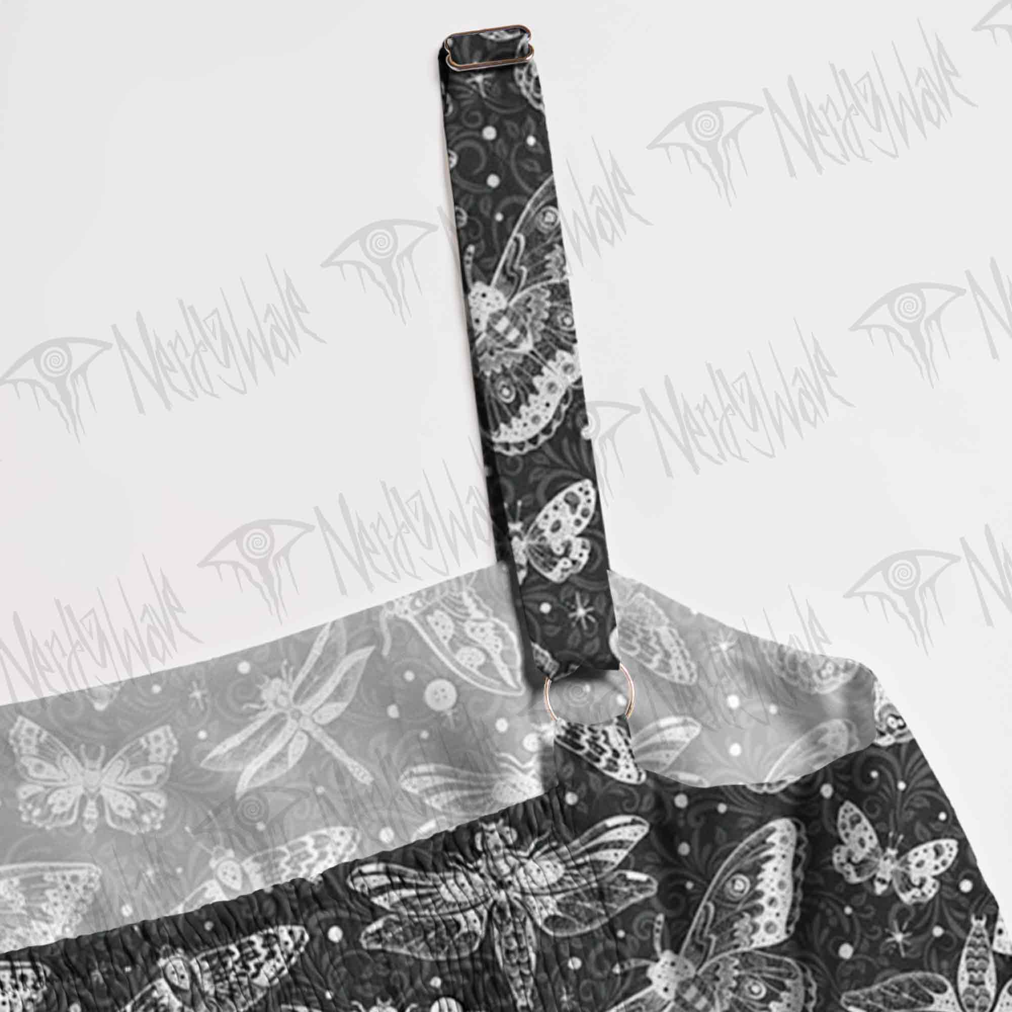 Goth Moth Straps Maxi Dress