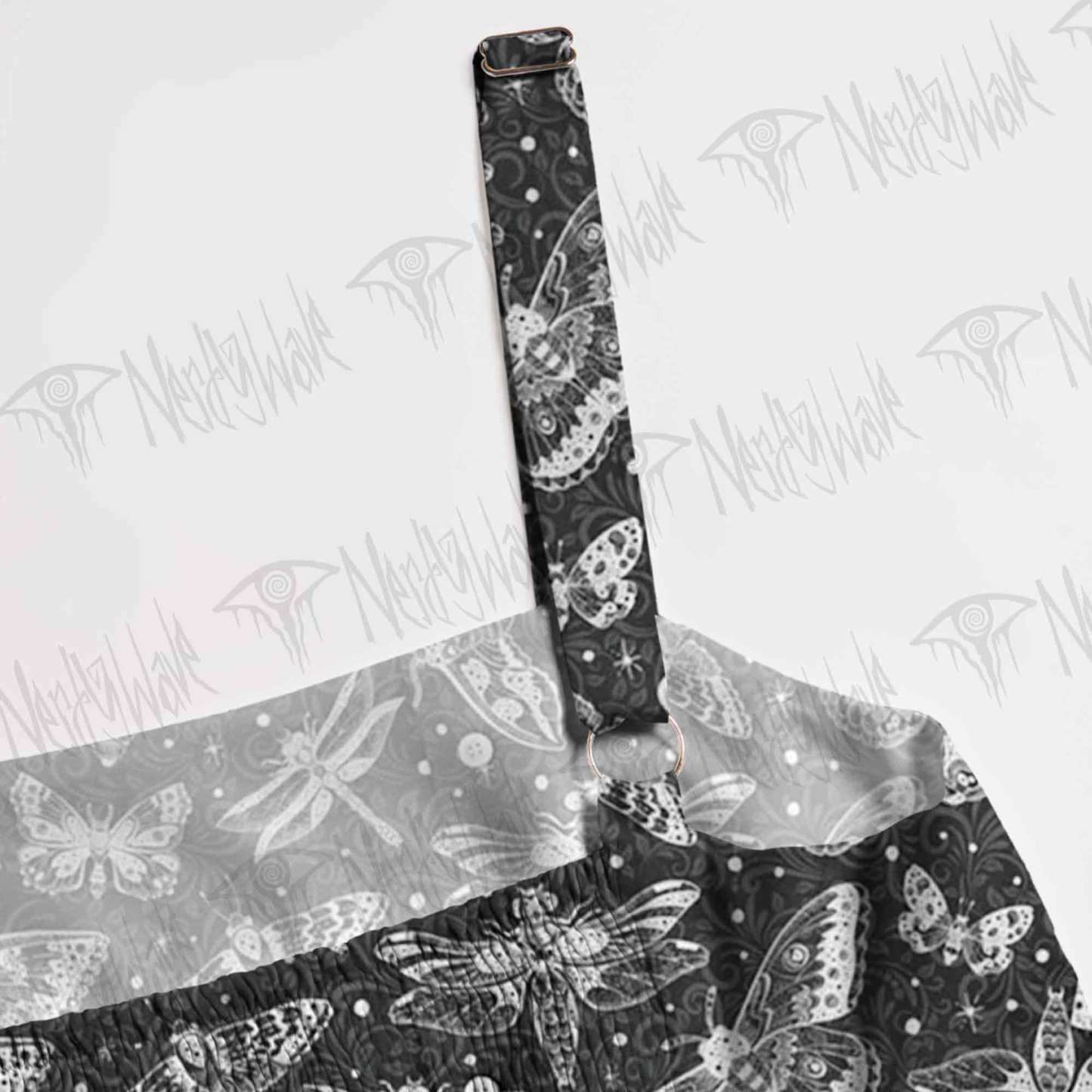 Goth Moth Straps Maxi Dress