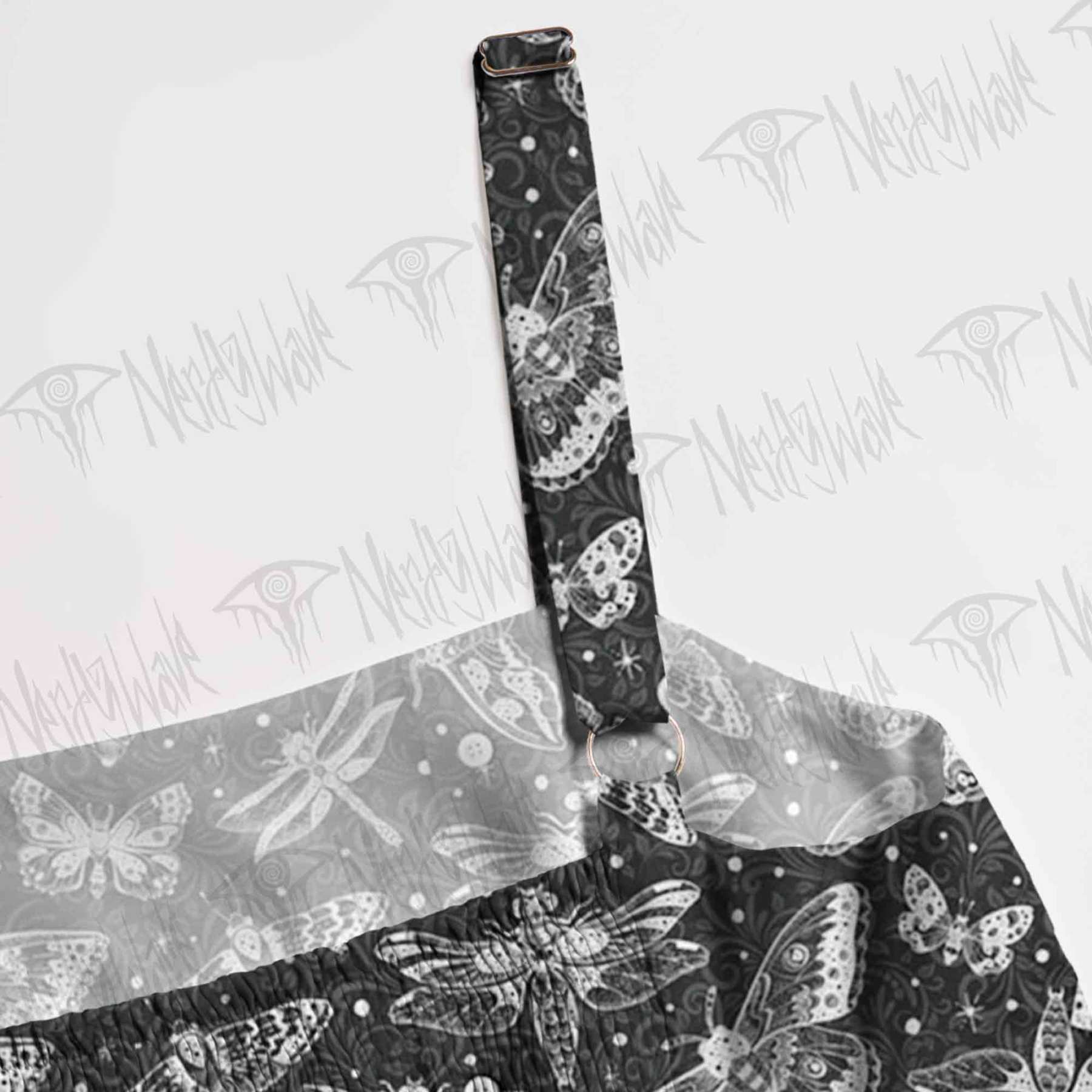 Goth Moth Straps Maxi Dress
