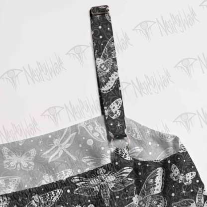 Goth Moth Straps Maxi Dress