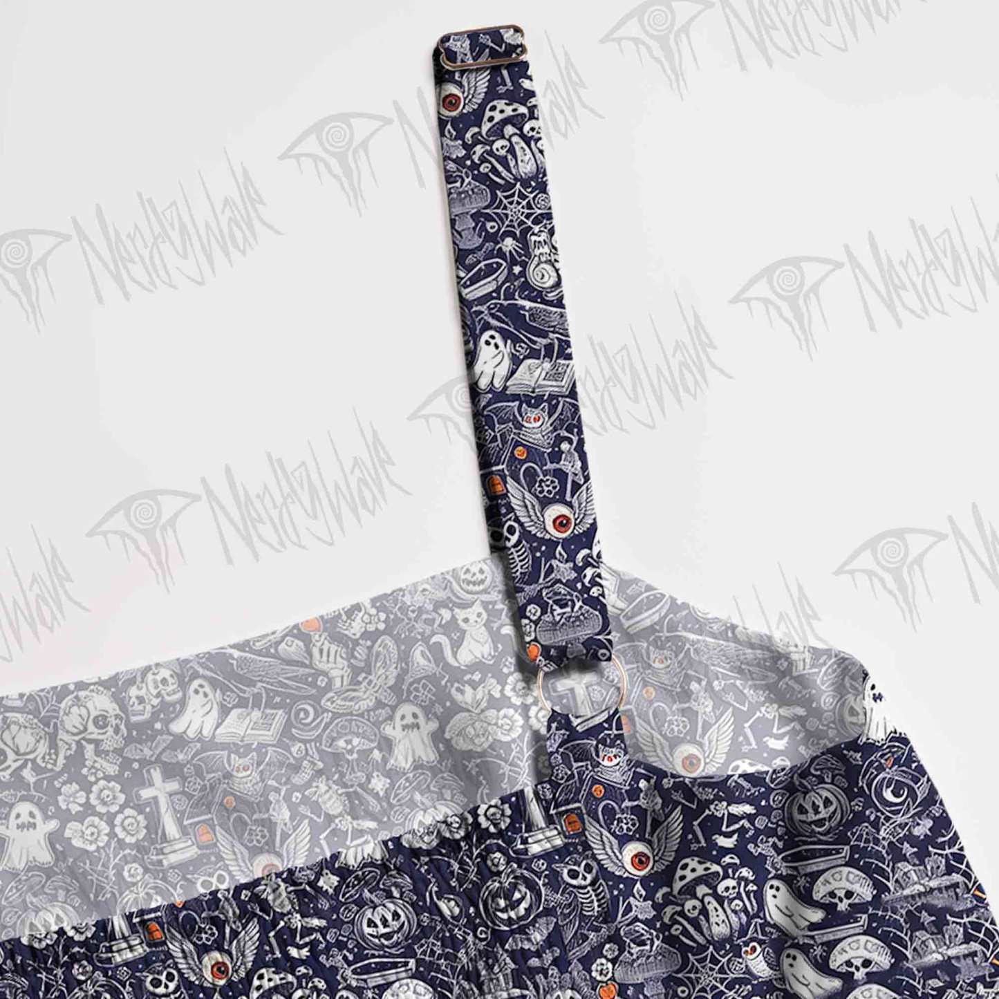 Spooky Carnival Wide Straps Maxi Dress