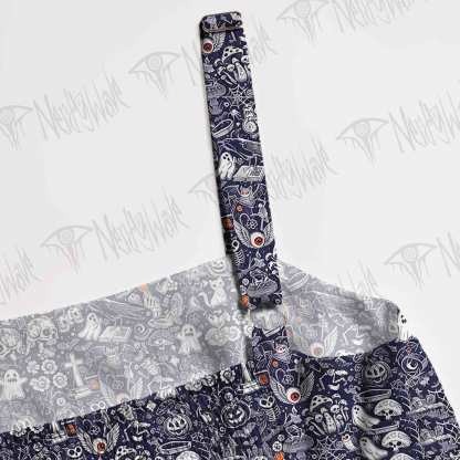 Spooky Carnival Wide Straps Maxi Dress