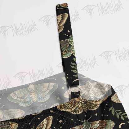 Midnight Moth Wide Straps Maxi Dress