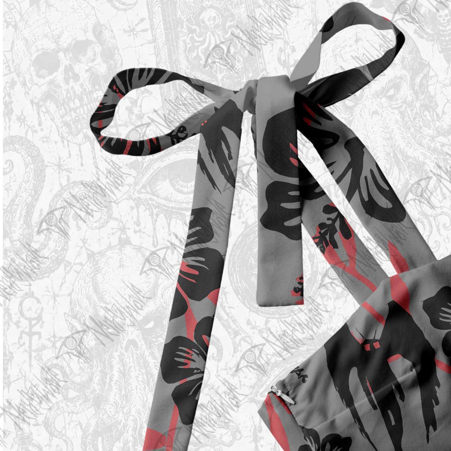 Mothman Tie Shoulder Maxi Dress