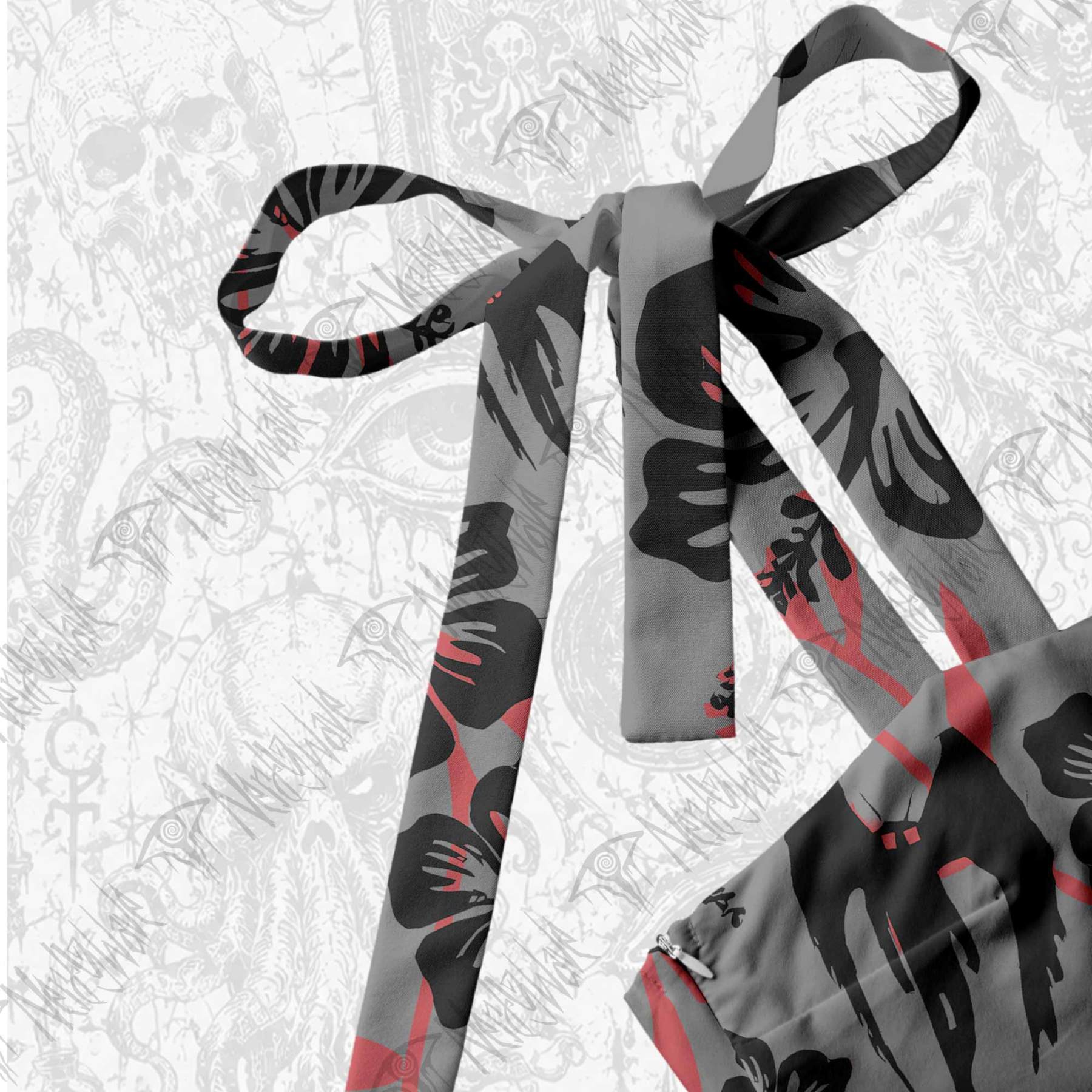 Mothman Tie Shoulder Maxi Dress