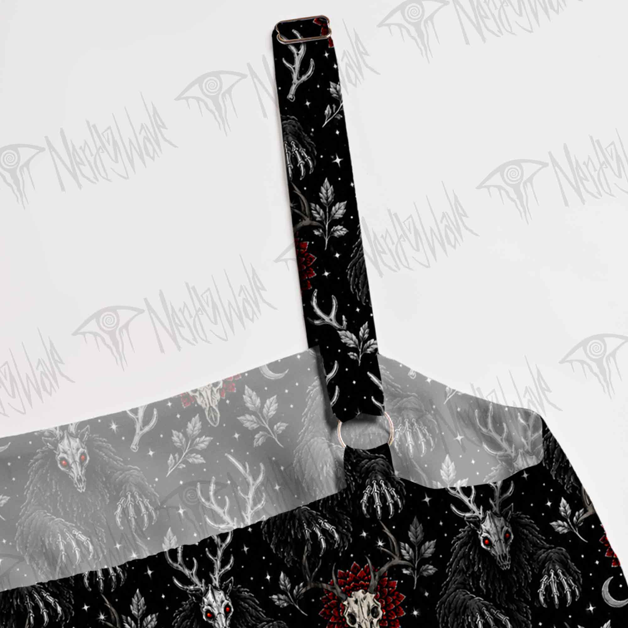 Wendigo Skulls Wide Straps Maxi Dress