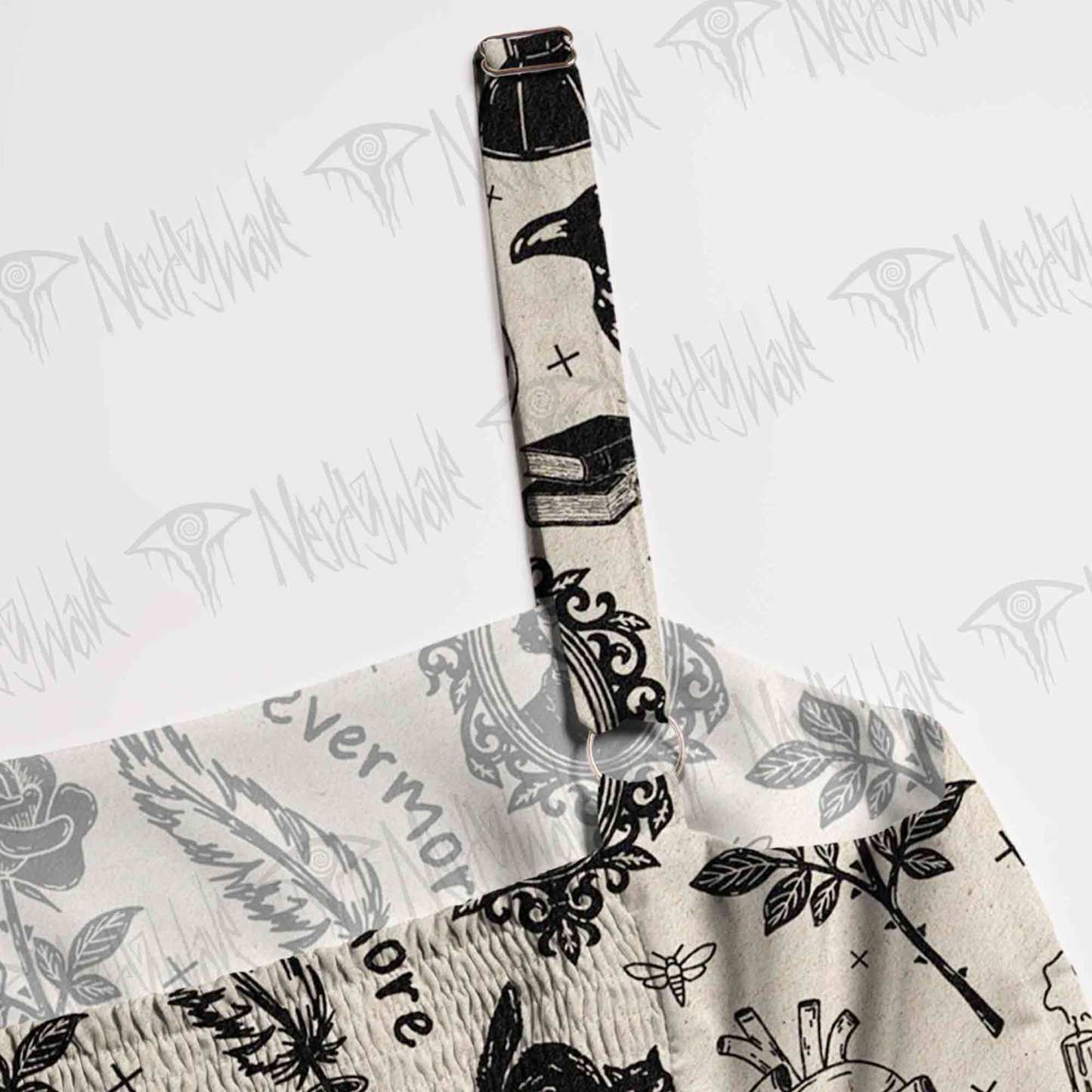 Raven’s Ink Wide Straps Maxi Dress