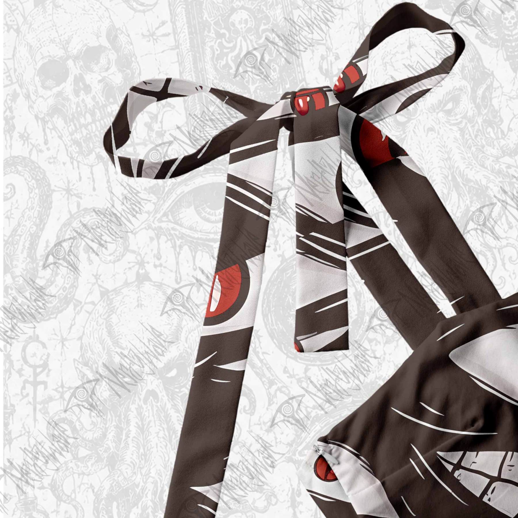 Homunculus Tie Shoulder Maxi Dress