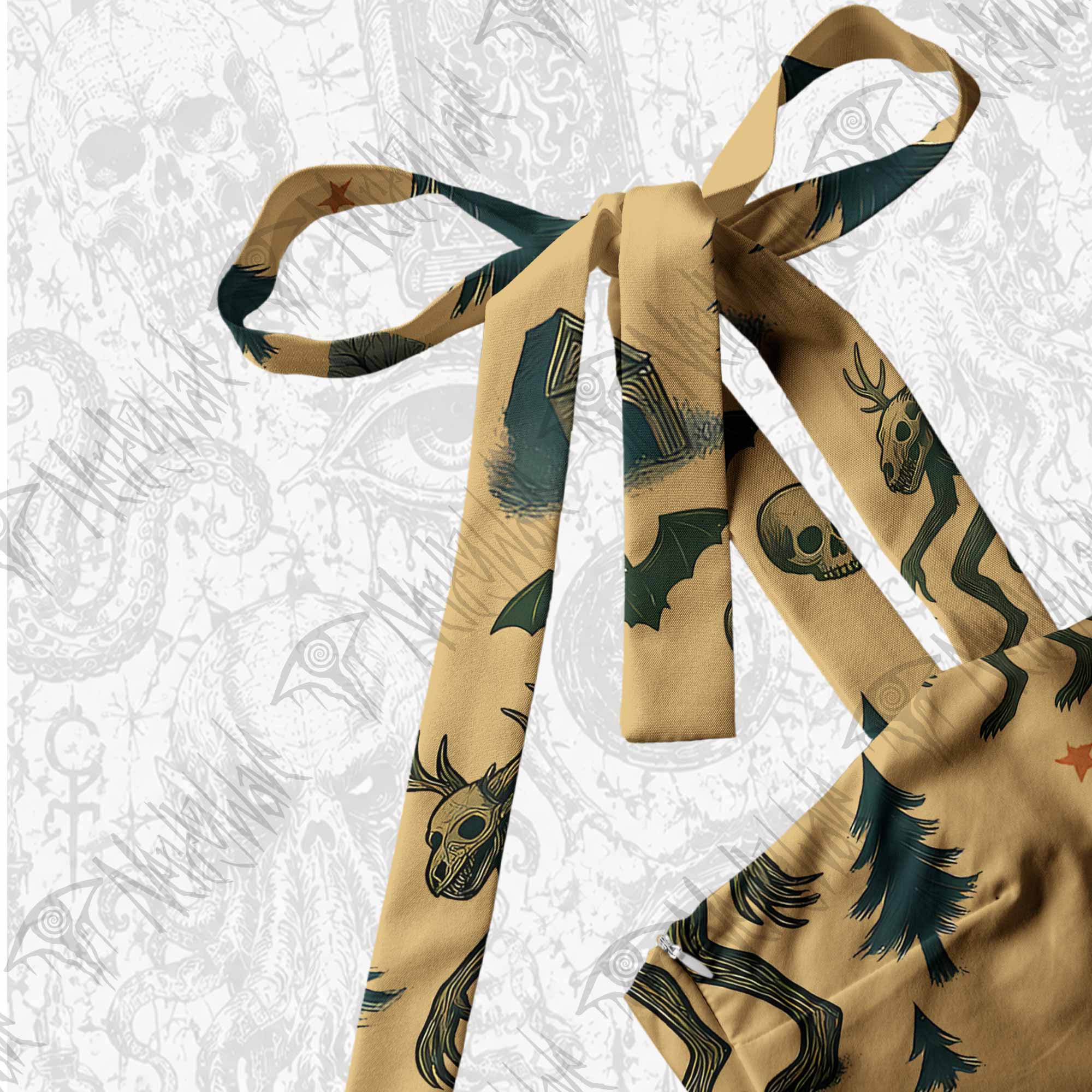 Wendigo in the Forest Tie Shoulder Maxi Dress