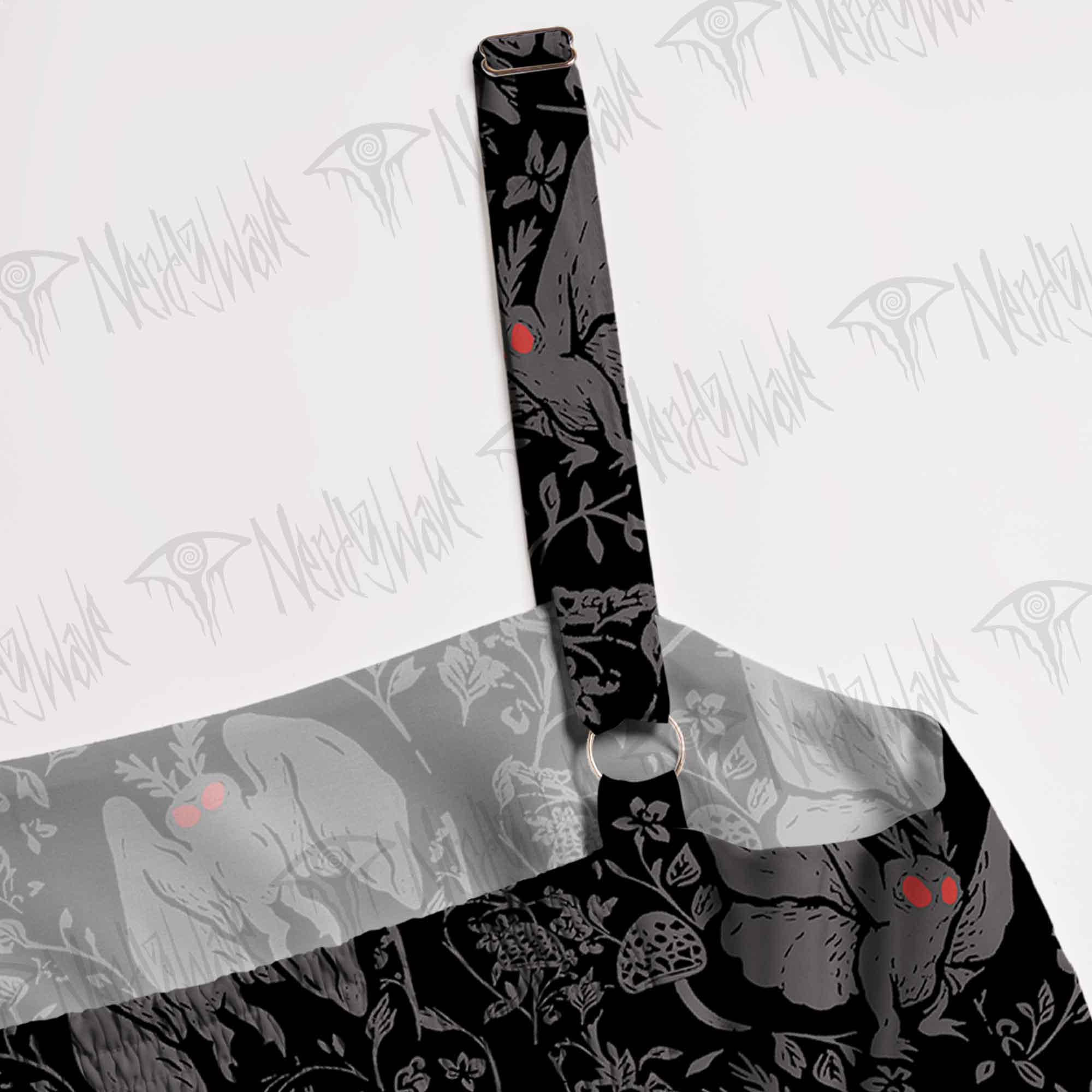 Mothman in the Jungle Wide Straps Maxi Dress