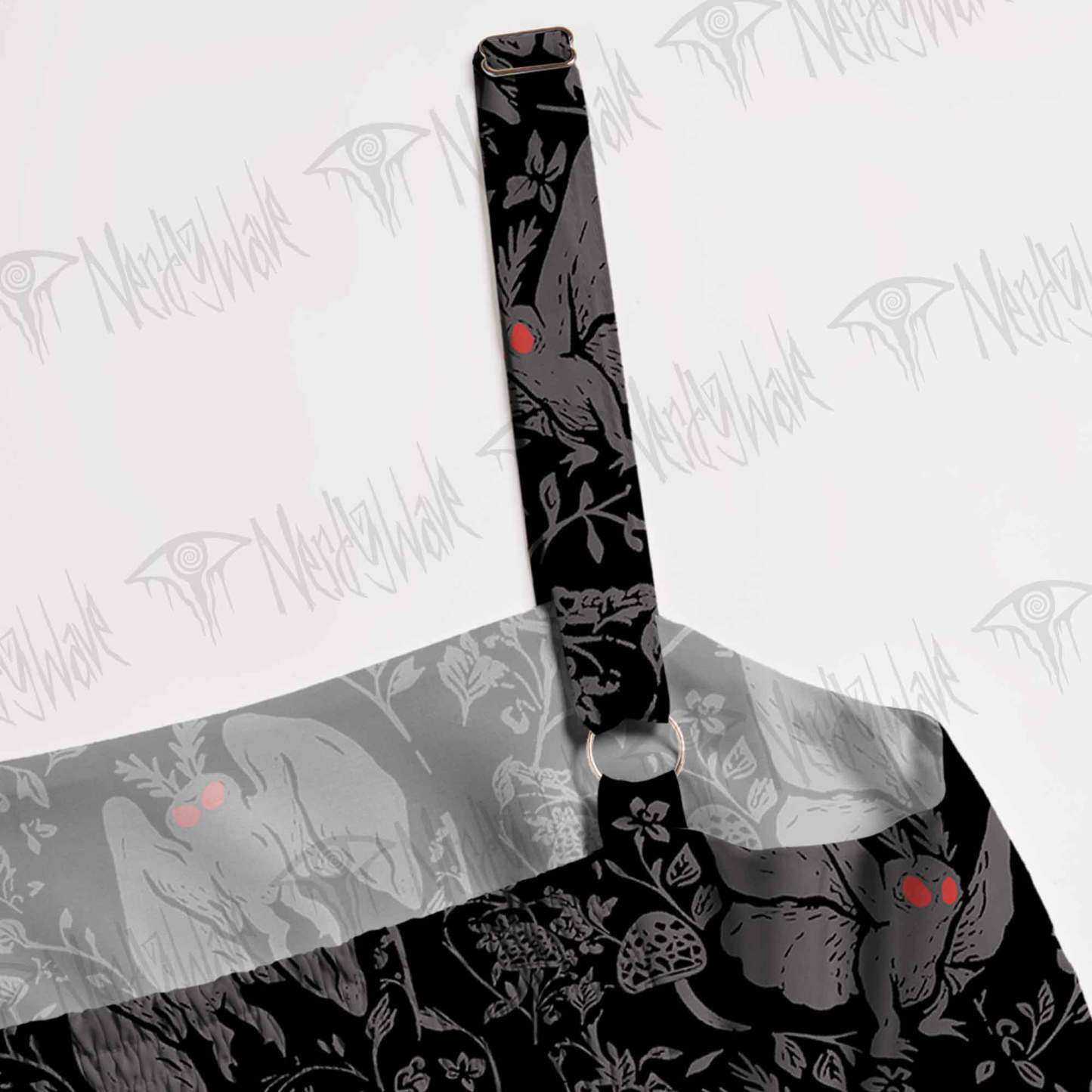 Mothman in the Jungle Wide Straps Maxi Dress