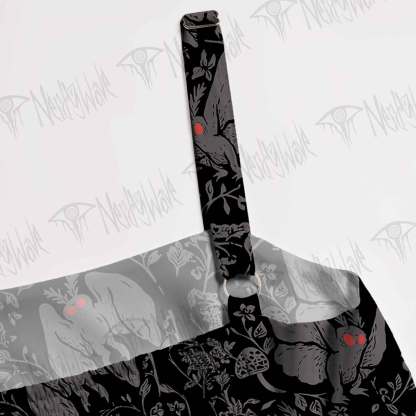 Mothman in the Jungle Wide Straps Maxi Dress
