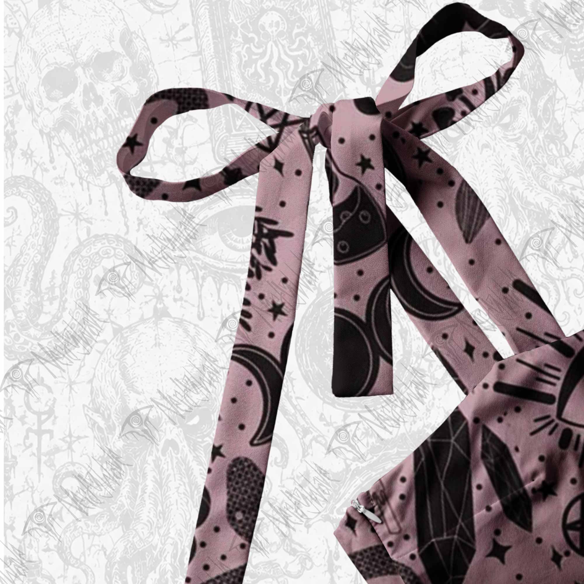 Mystic Whimsy Tie Shoulder Maxi Dress