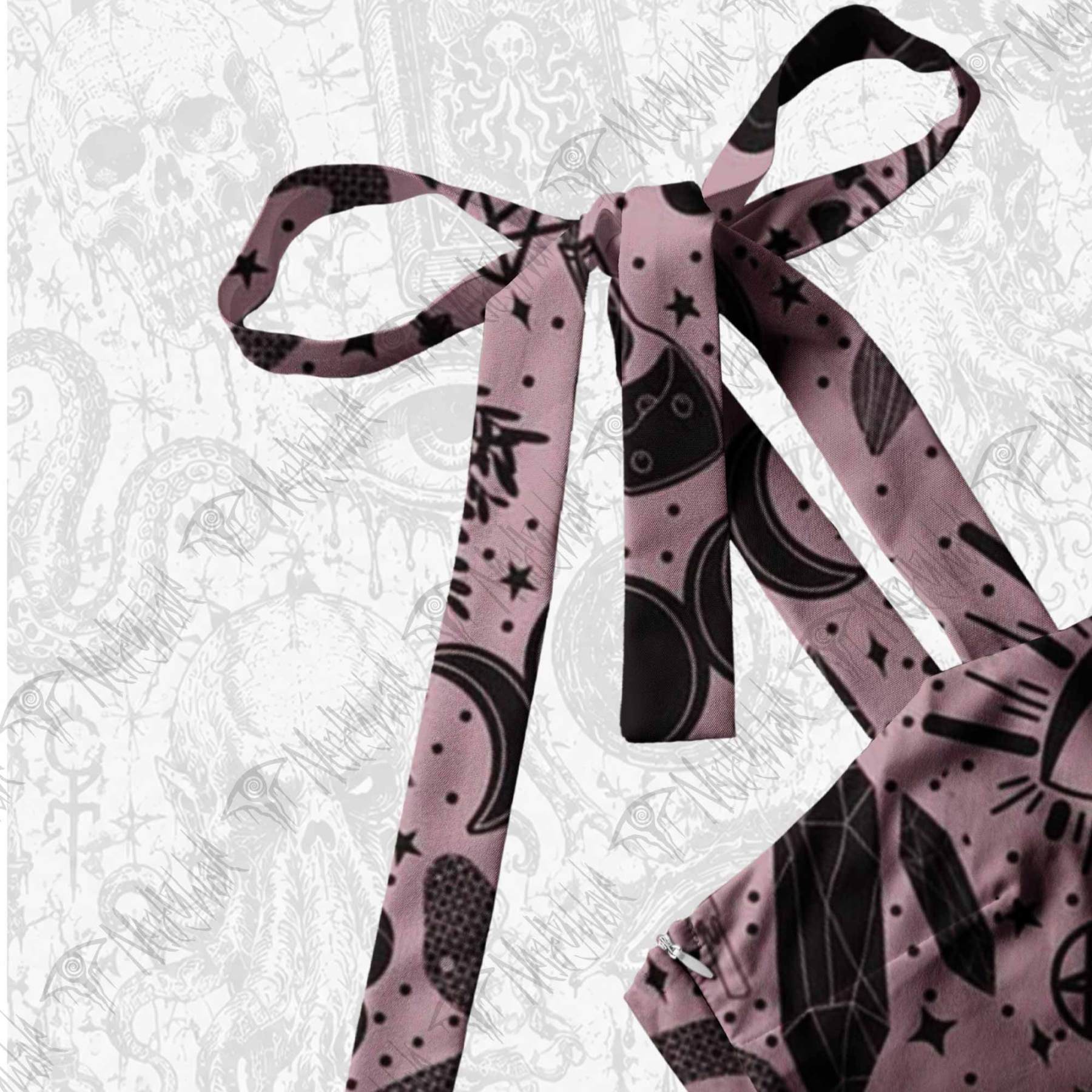 Mystic Whimsy Tie Shoulder Maxi Dress