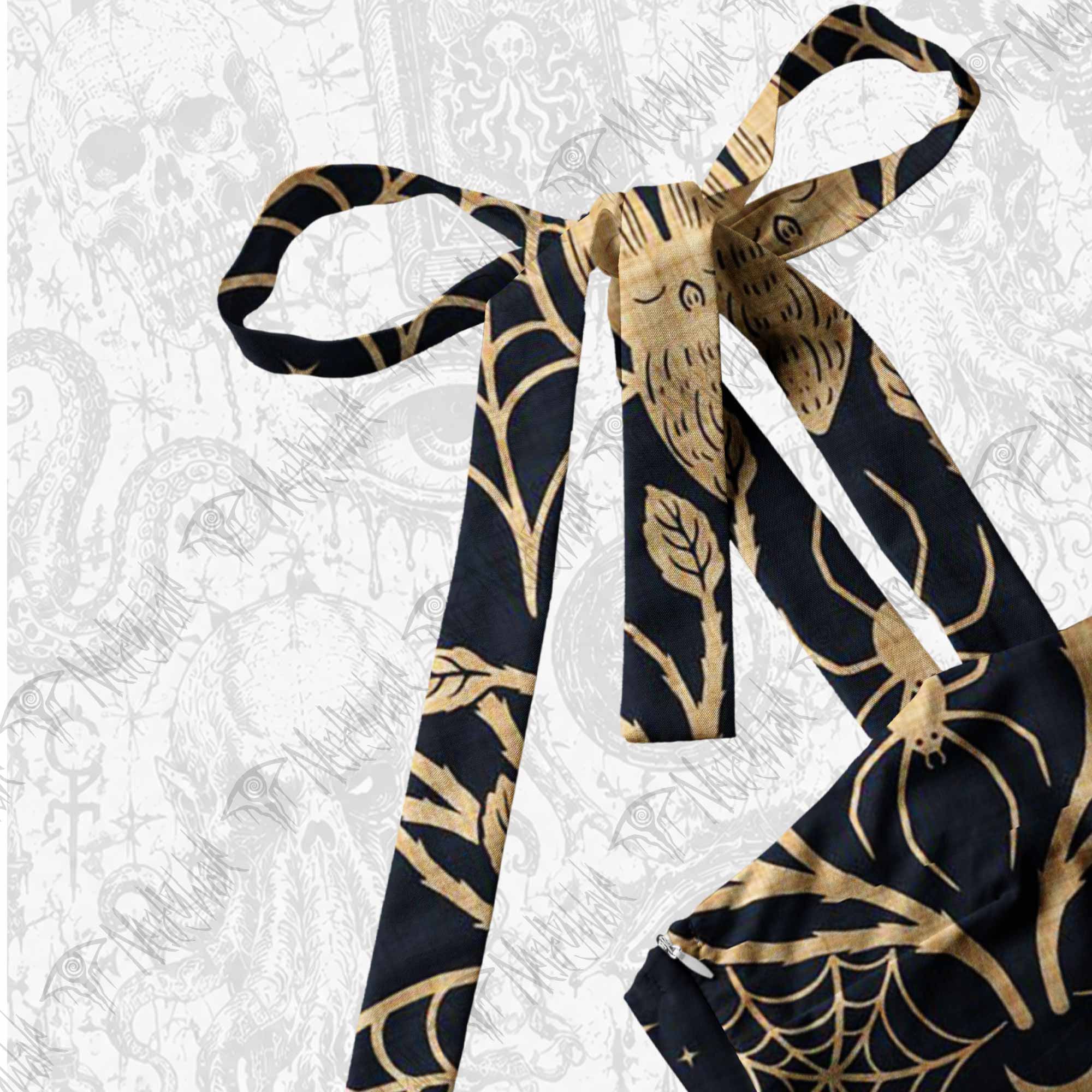 Midnight Manorv Tie Shoulder Maxi Dress