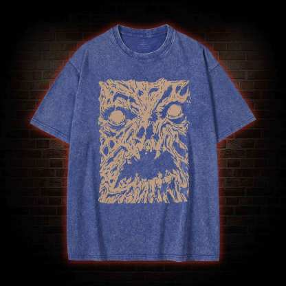 Necronomicon Evil Horror Washed T-shirt