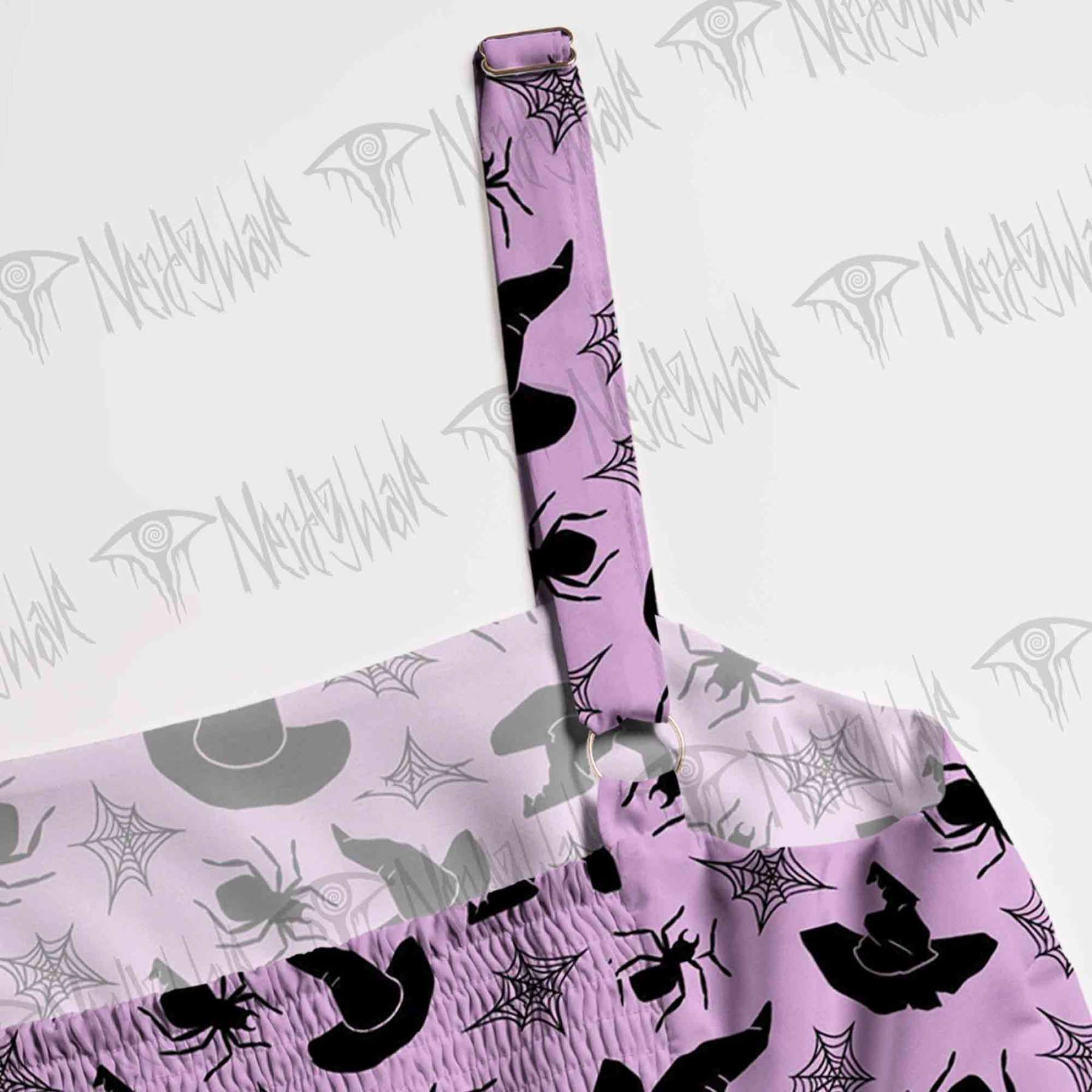 Pastel Goth Wide Straps Maxi Dress