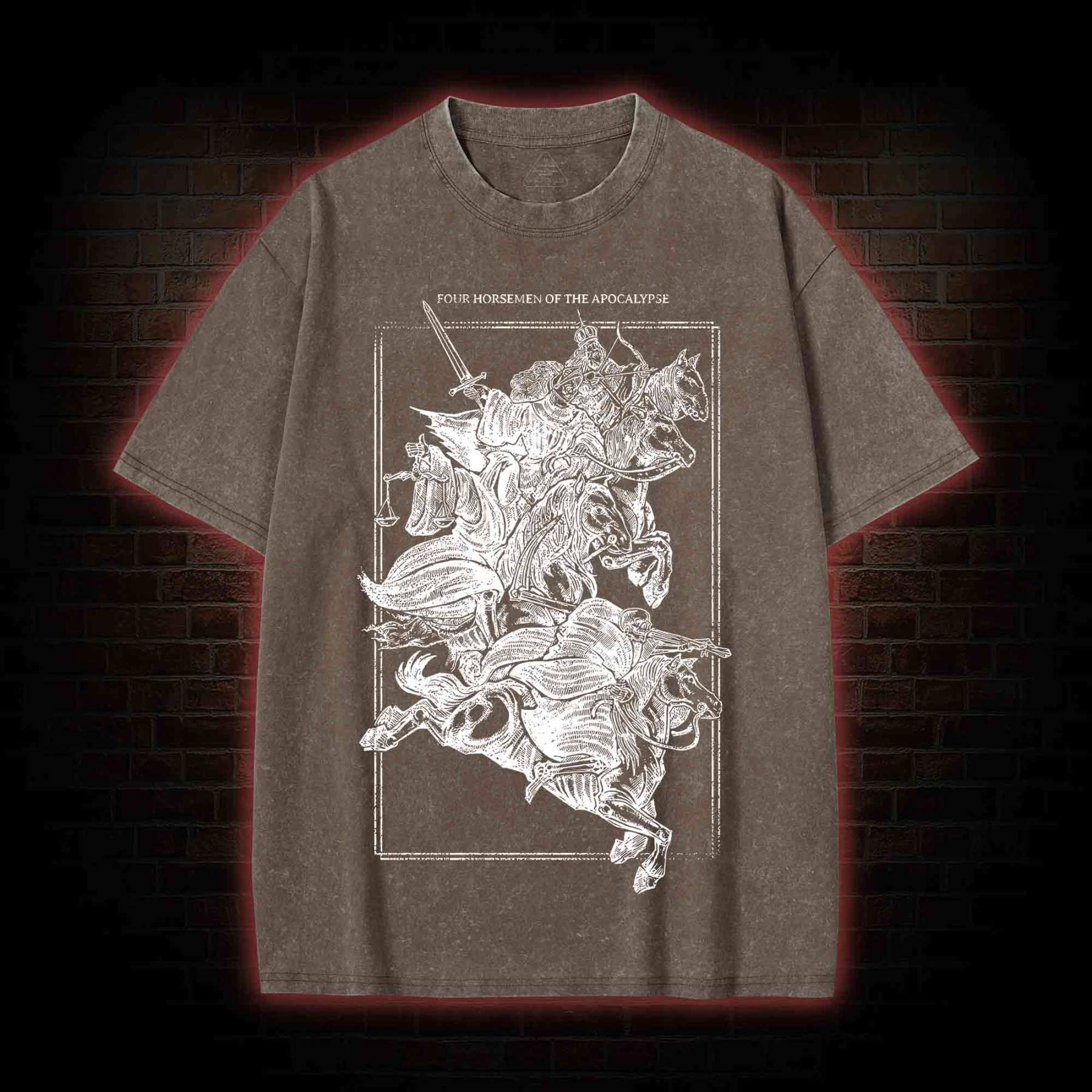 The Knight of the Apocalypse Washed T-shirt