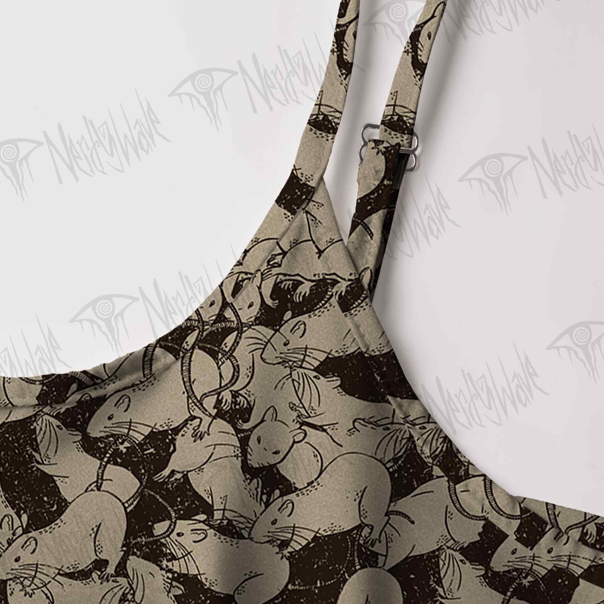 Black Death Strap Midi Sundress