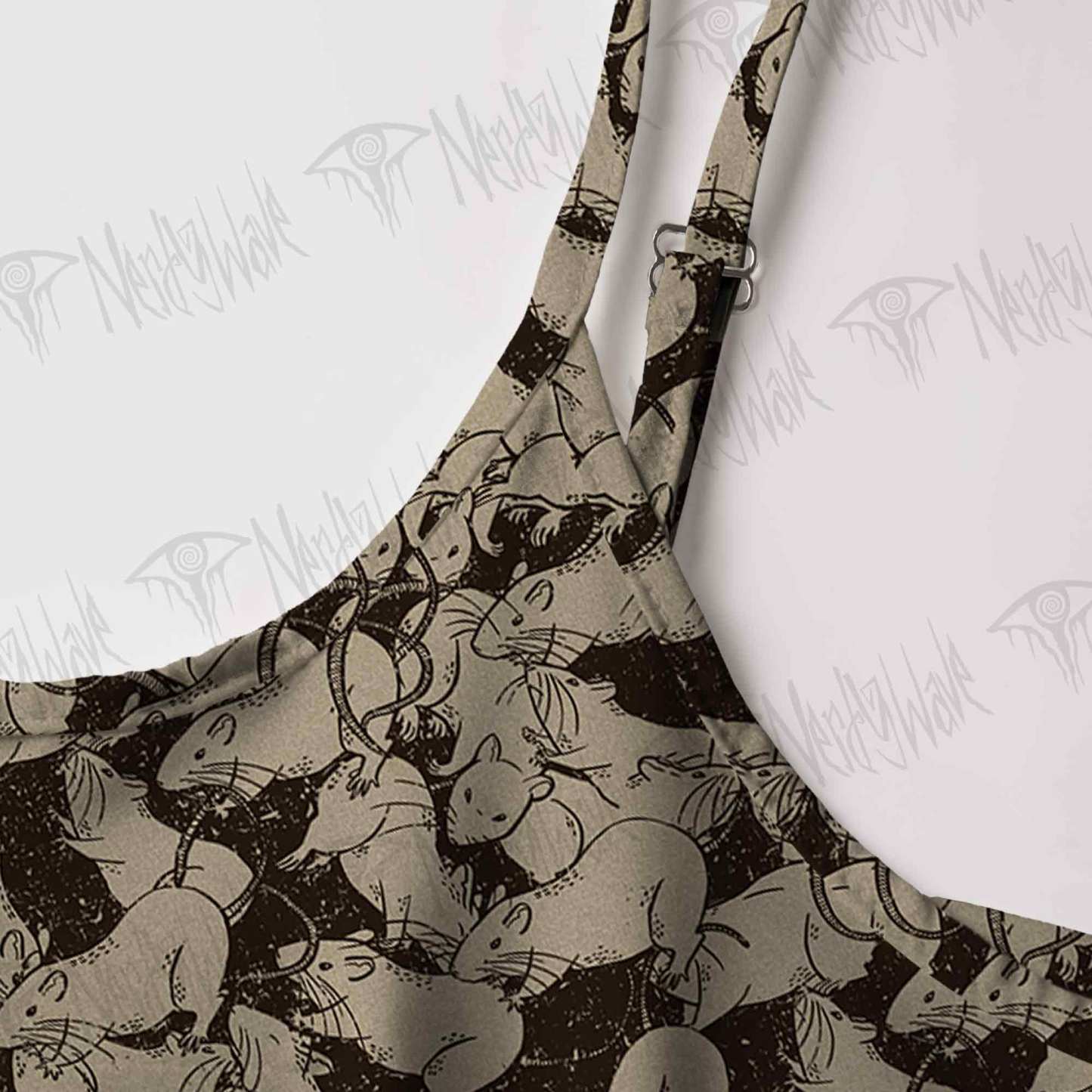 Black Death Strap Midi Sundress