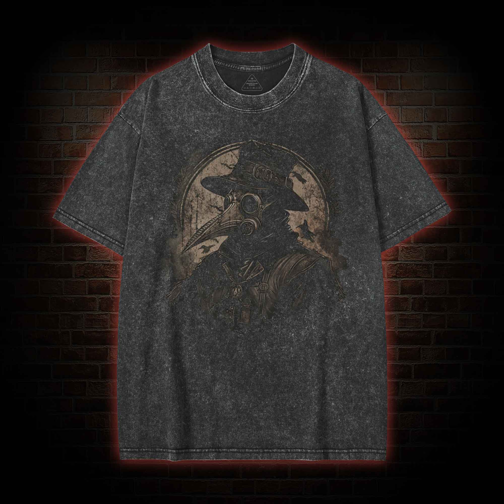 Plague Doctor Washed T-shirt