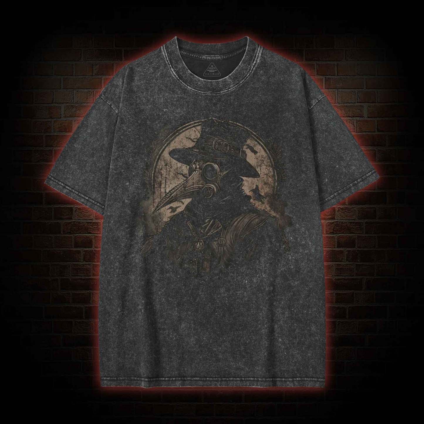 Plague Doctor Washed T-shirt
