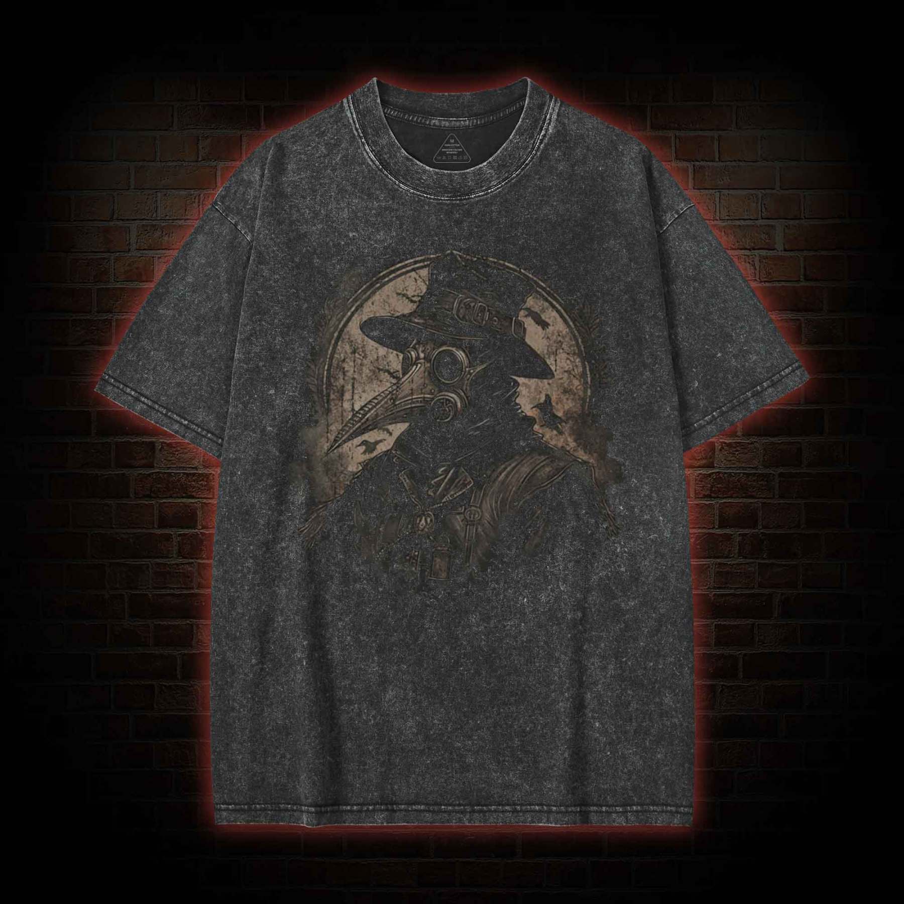 Plague Doctor Washed T-shirt