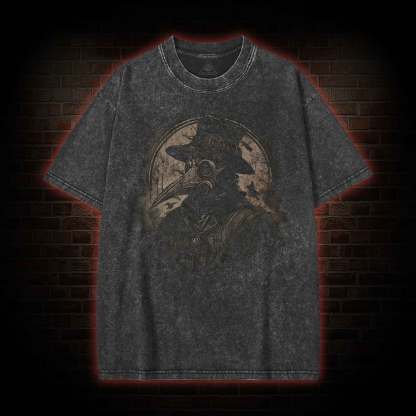 Plague Doctor Washed T-shirt
