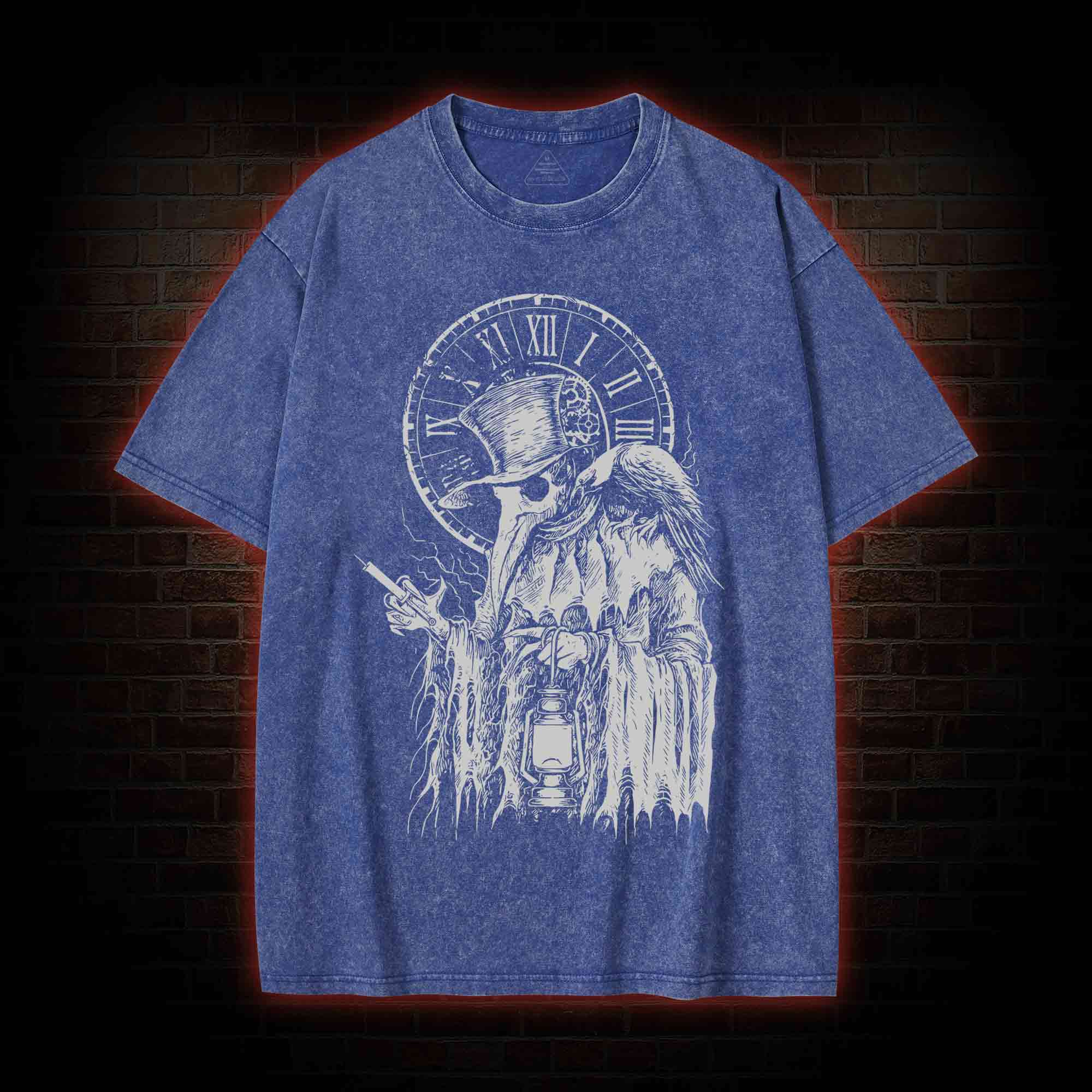 Vintage Plague Doctor Washed T-shirt