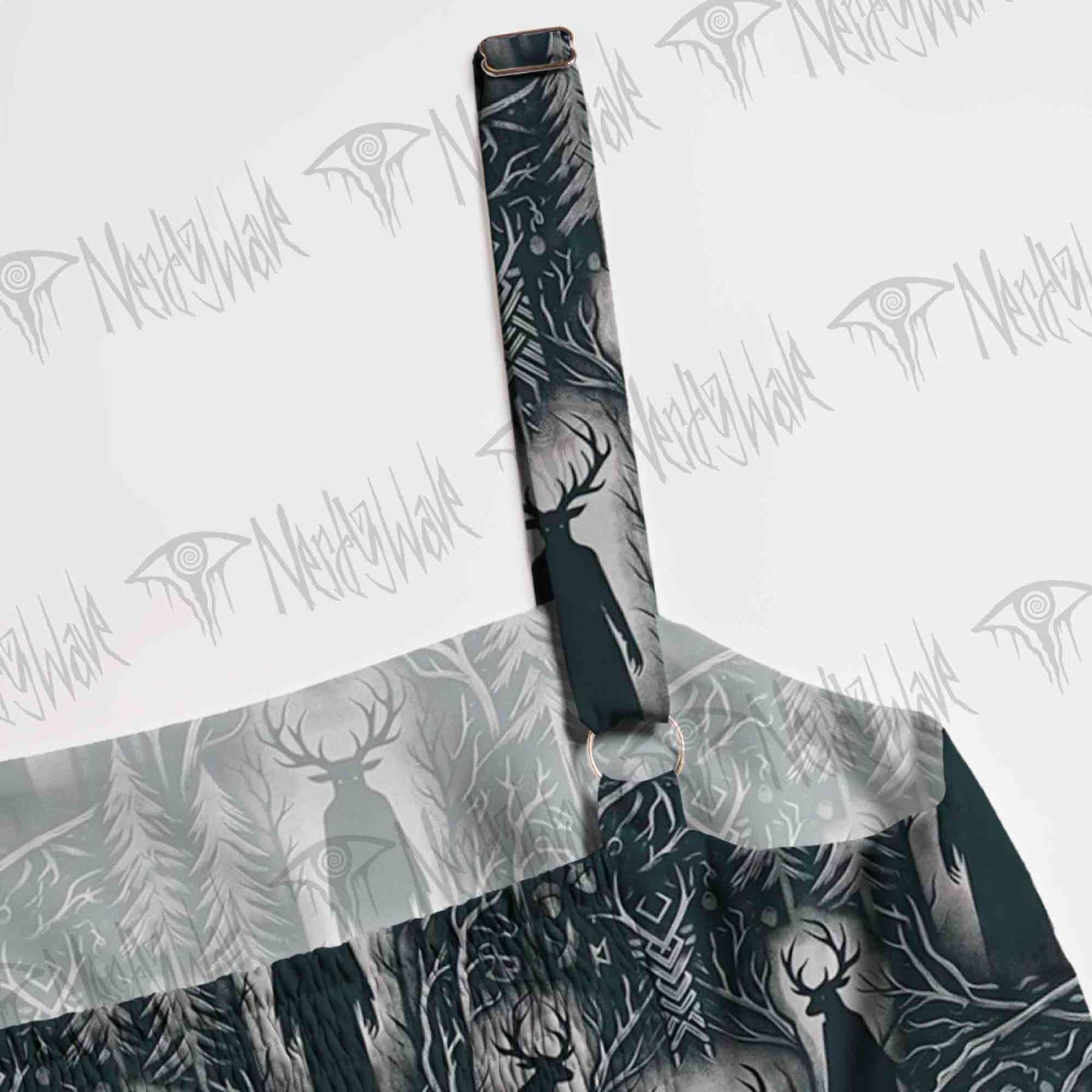 Horned Guardian Wide Straps Maxi Dress
