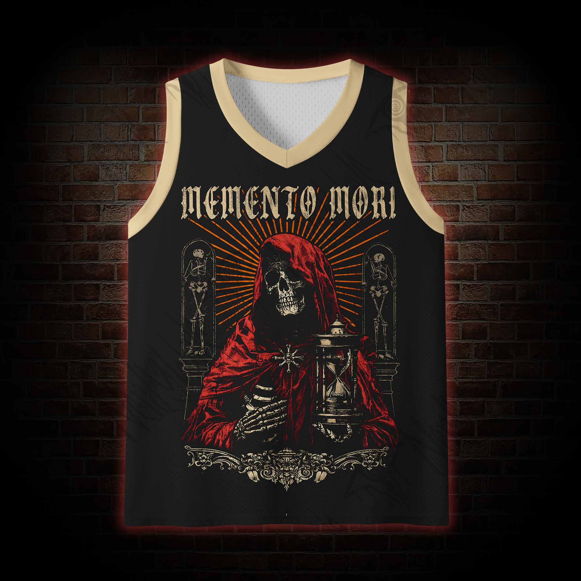 Memento Mori Mesh Jersey Tank Top