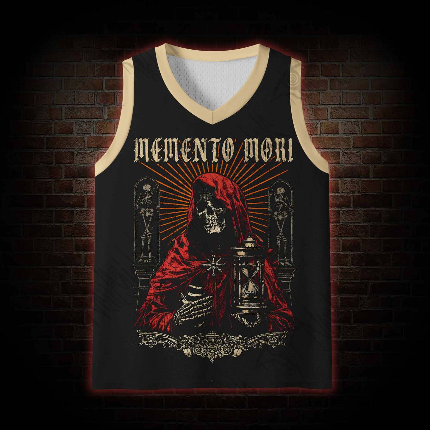 Memento Mori Mesh Jersey Tank Top