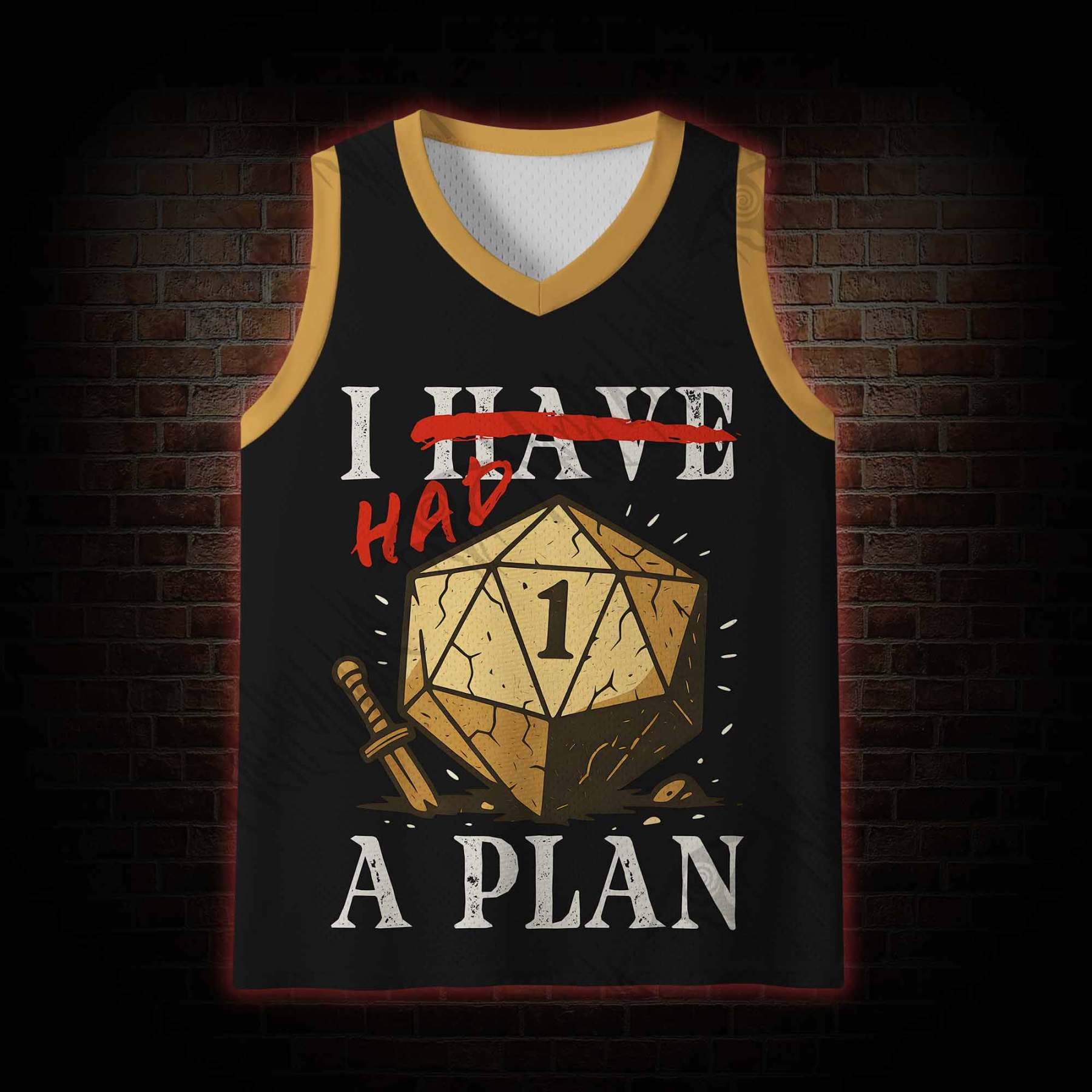 I Had a Plan Mesh Jersey Tank Top