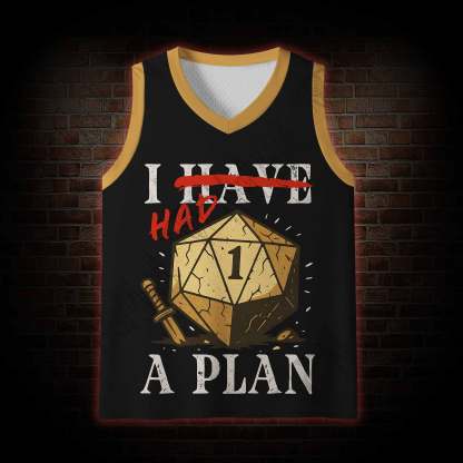 I Had a Plan Mesh Jersey Tank Top