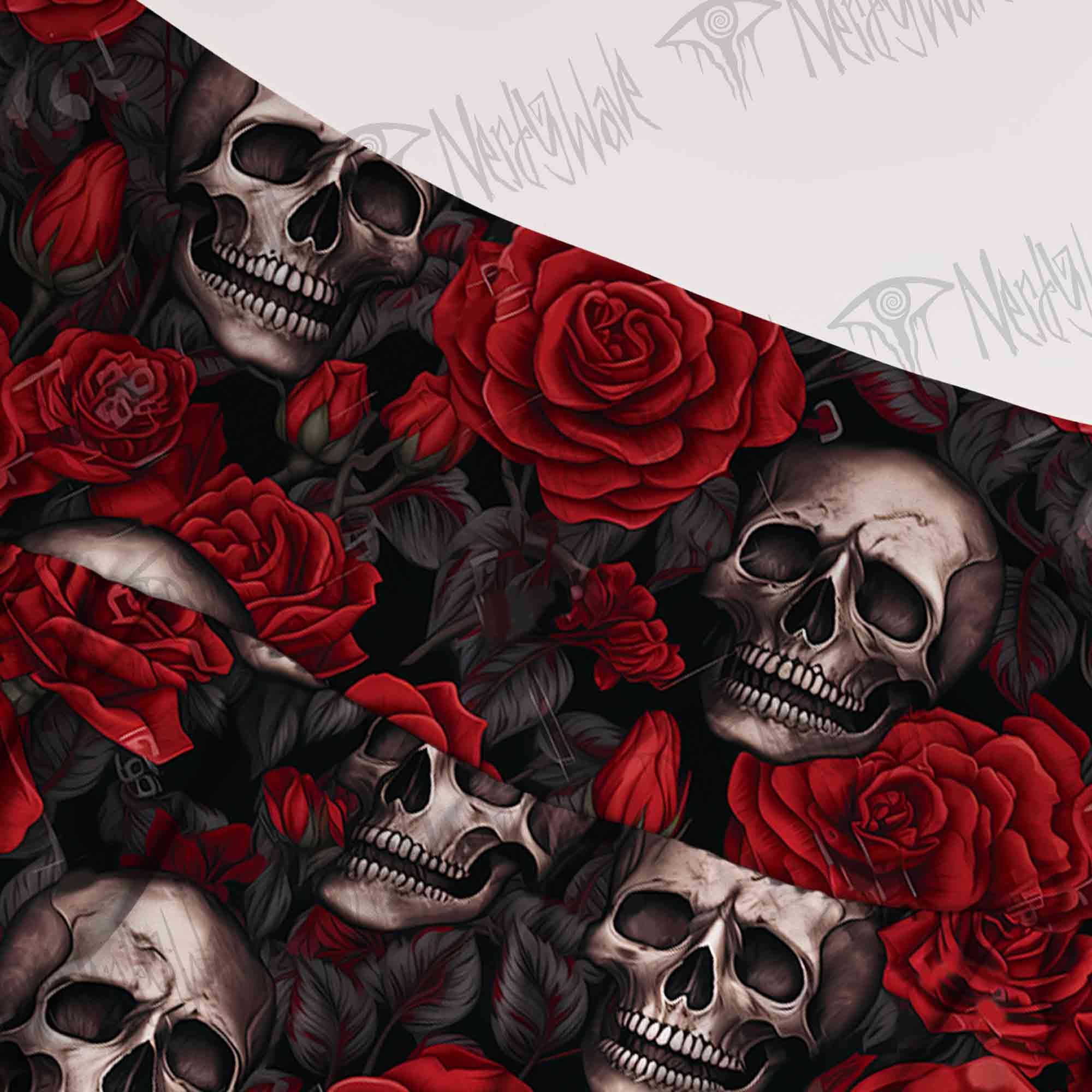 Skull and Roses Tiered Skirt
