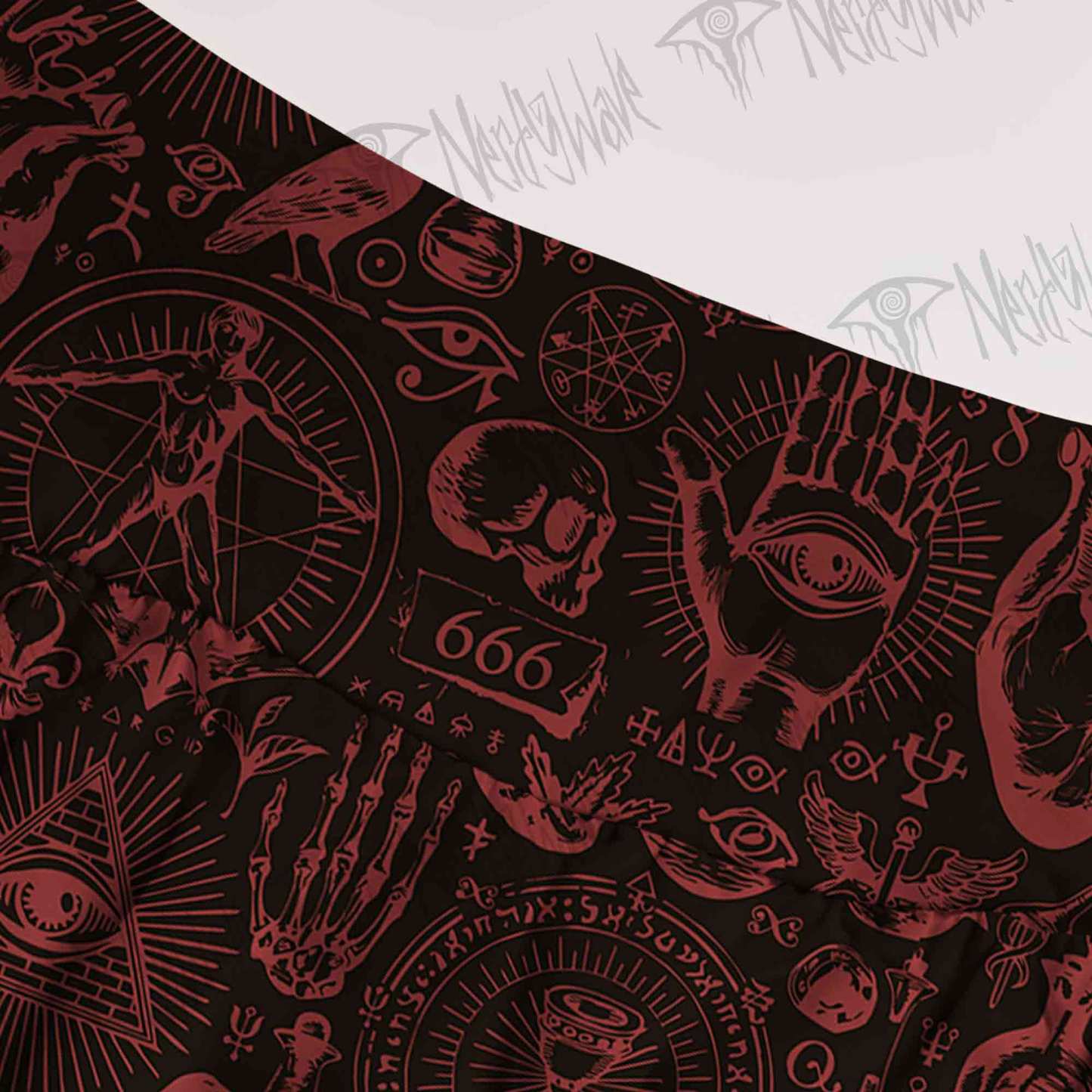 Occultism Tiered Skirt