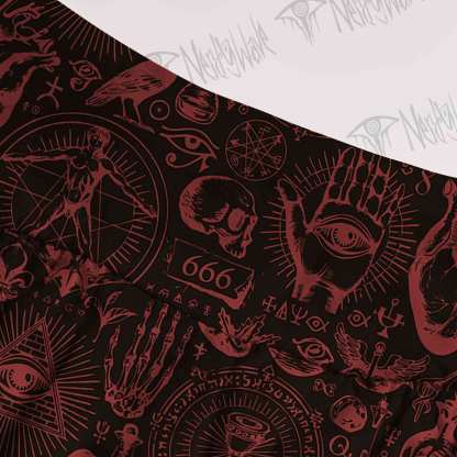 Occultism Tiered Skirt