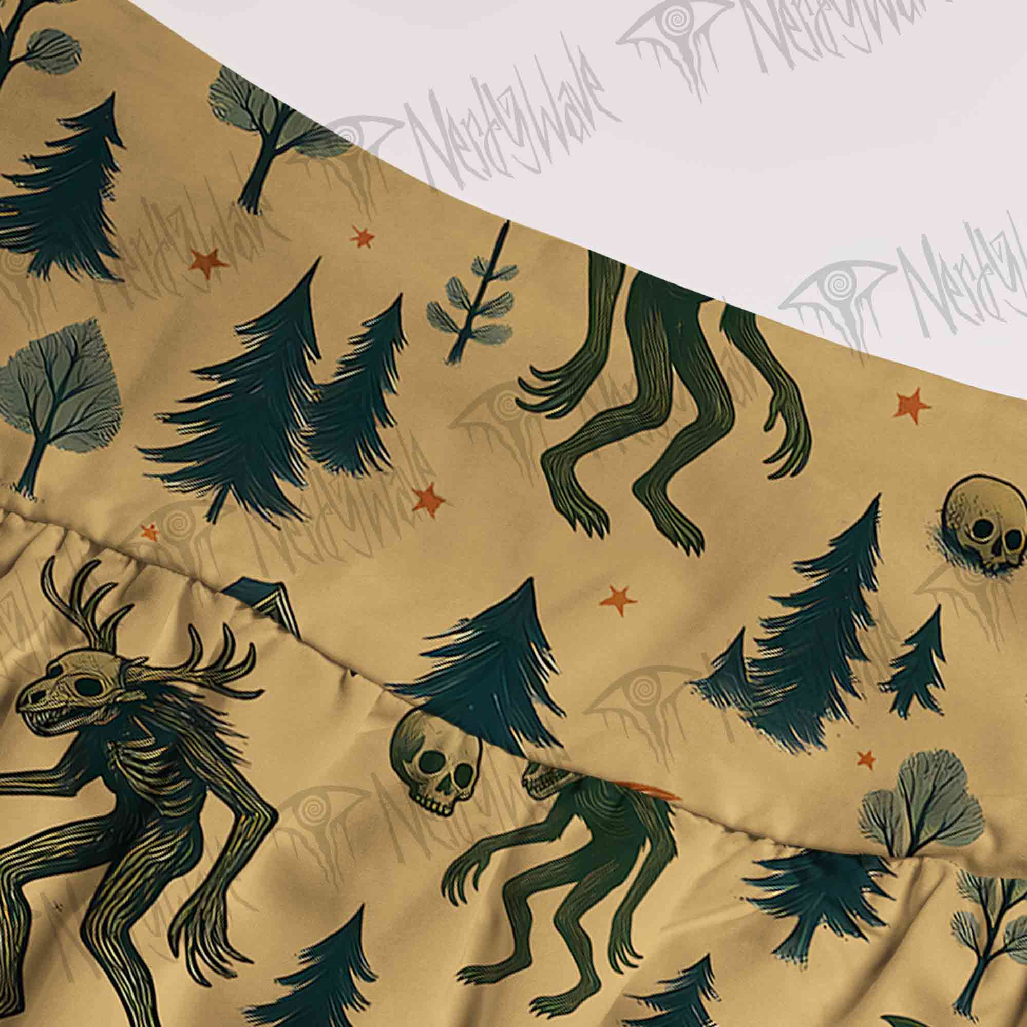 Wendigo in the Forest Tiered Skirt