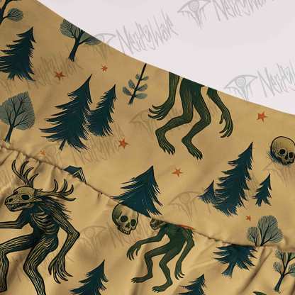 Wendigo in the Forest Tiered Skirt
