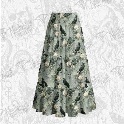 Raven's Requiem Tiered Skirt