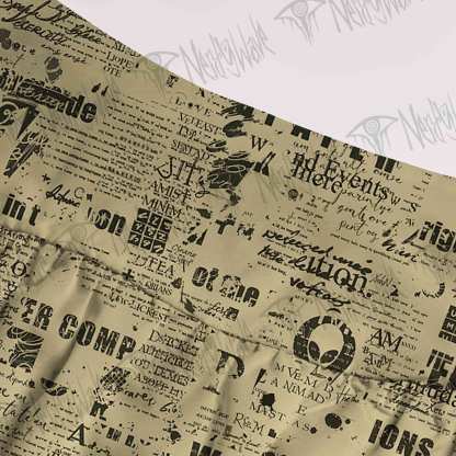 Alien Newspaper Cake Tiered Skirt