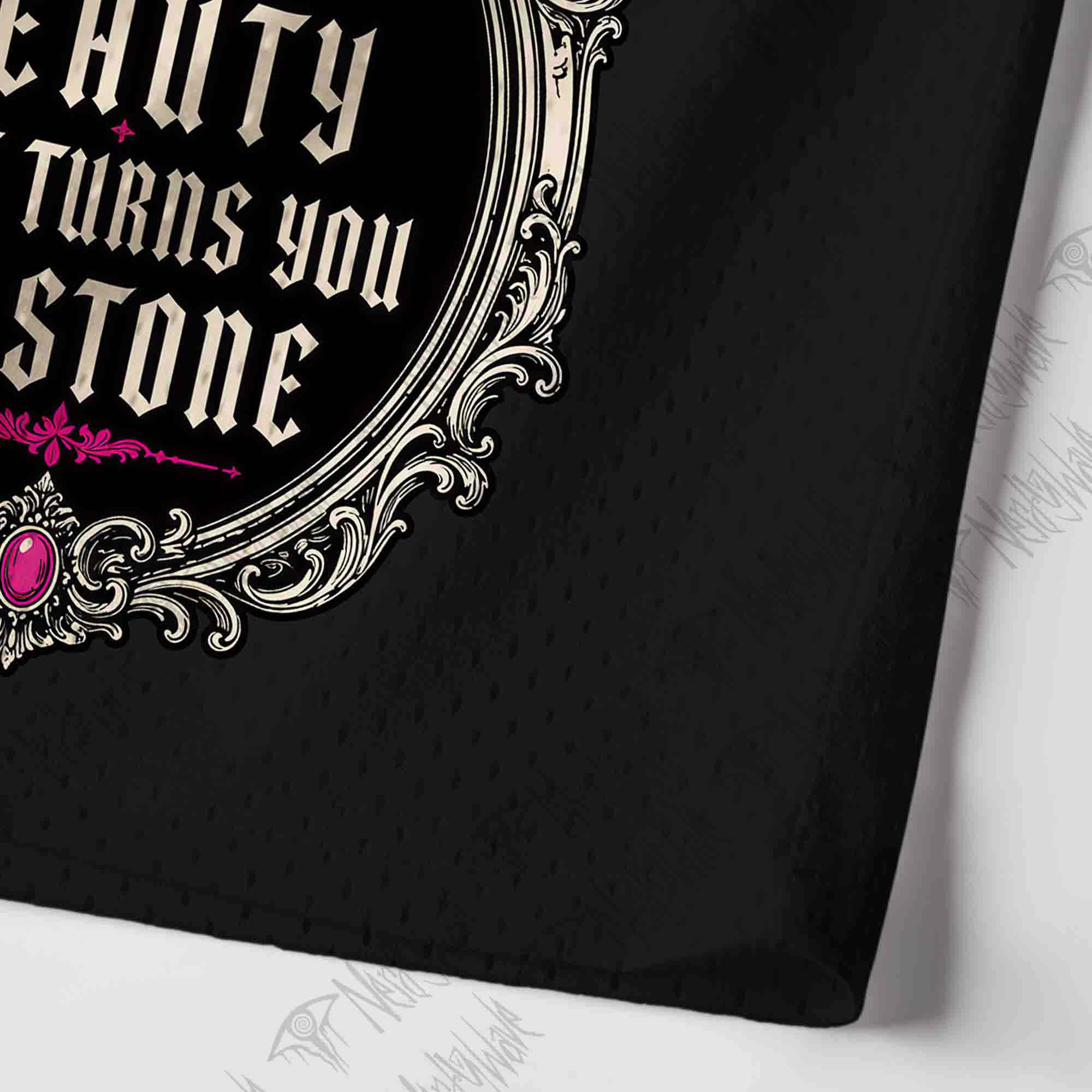 Beauty That Turns You to Stone Mesh Jersey Tank Top