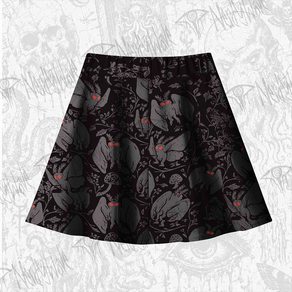 Mothman in the Jungle Skateboard Skirt