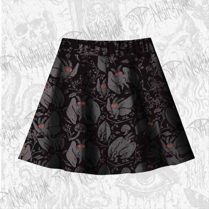 Mothman in the Jungle Skateboard Skirt
