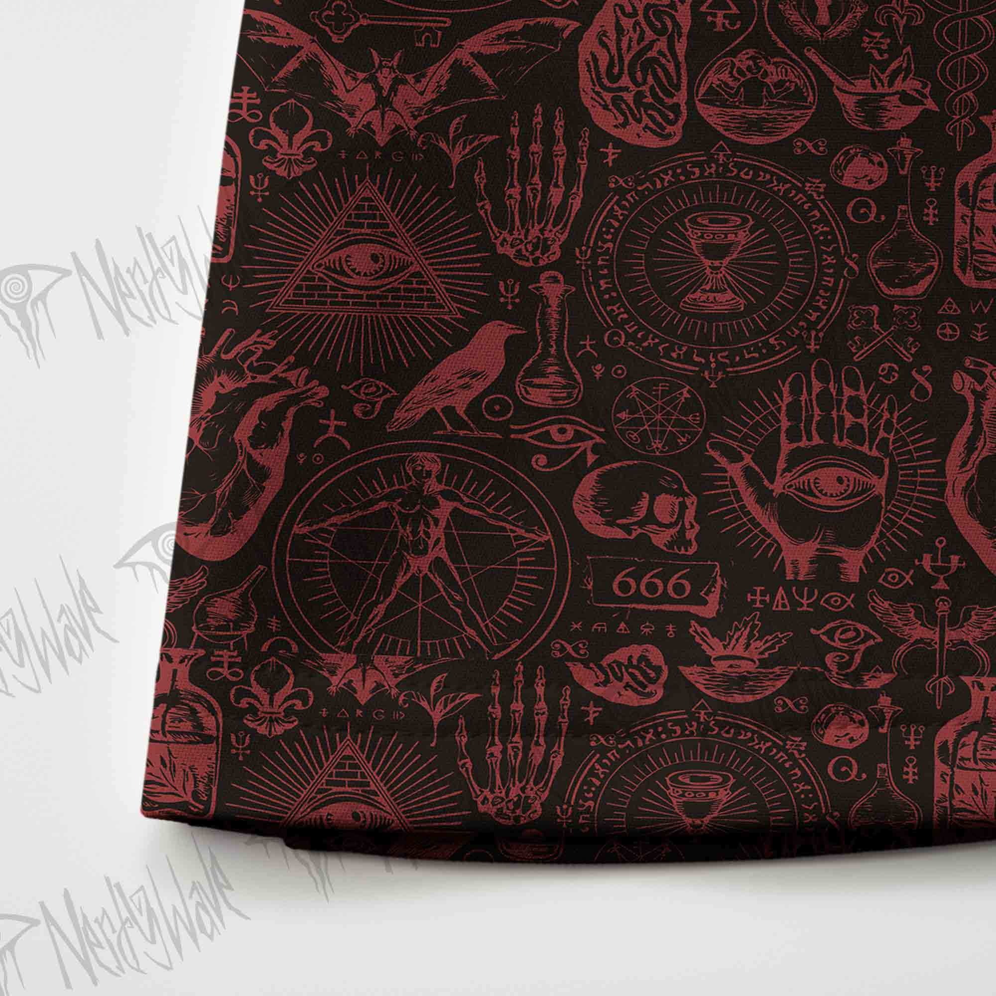 Occultism Skateboard Skirts