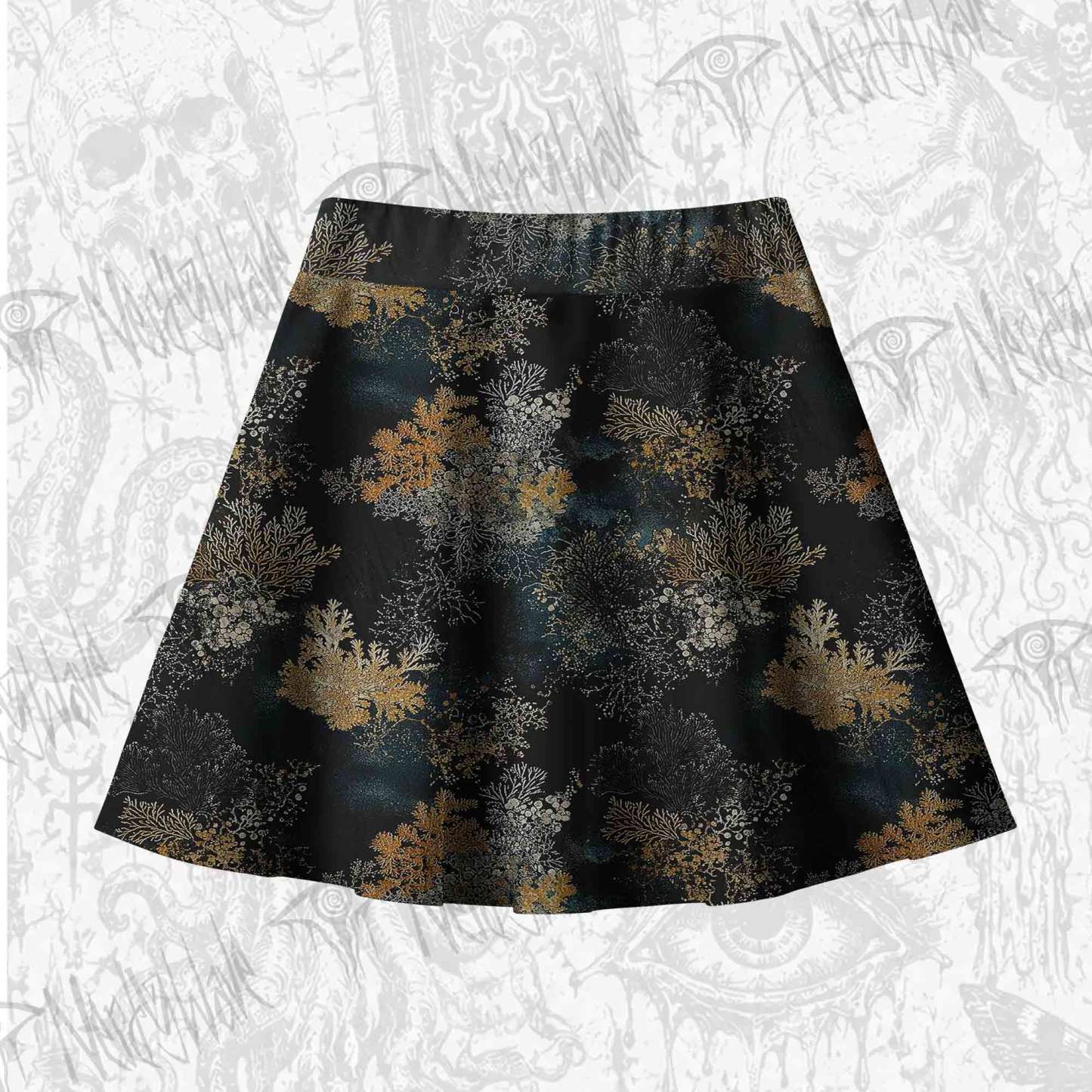 Overlooking the Dark Forest Skateboard Skirts