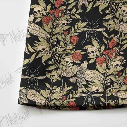 Skull and Flying Fish Skateboard Skirts