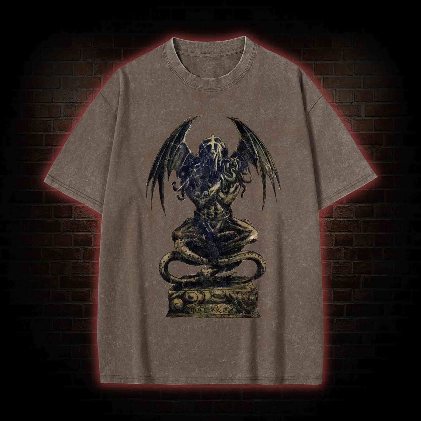 Cthulhu Idol Washed T-shirt