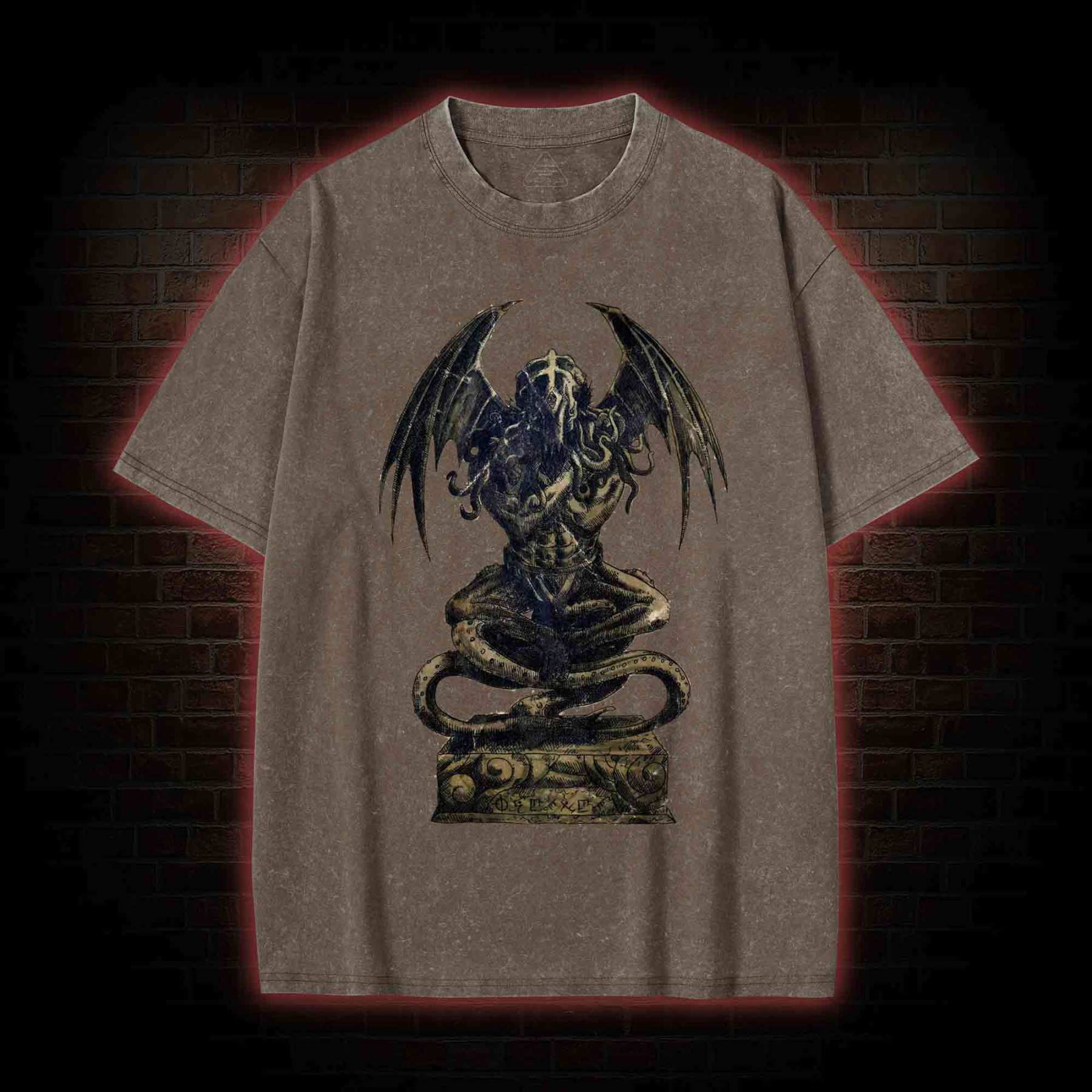 Cthulhu Idol Washed T-shirt